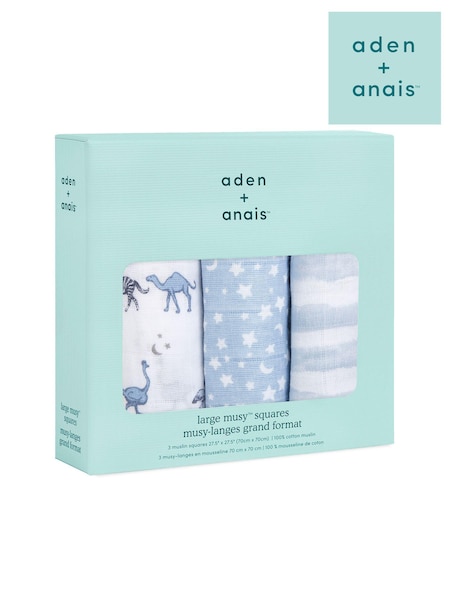 stúpajúca hviezda - Aden + Anais 100% Cotton Muslin Squares 3 Pack (C21182) | €33