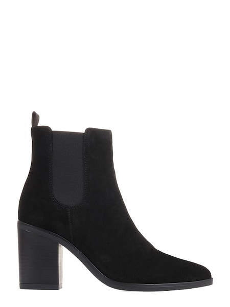 Jones Bootmaker Clair Black Heeled Chelsea Boots (C21355) | €76