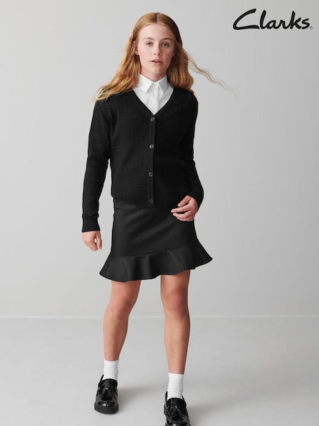 črna - Clarks Girls School Cable Cardigan (C21432) | € 12 - € 13