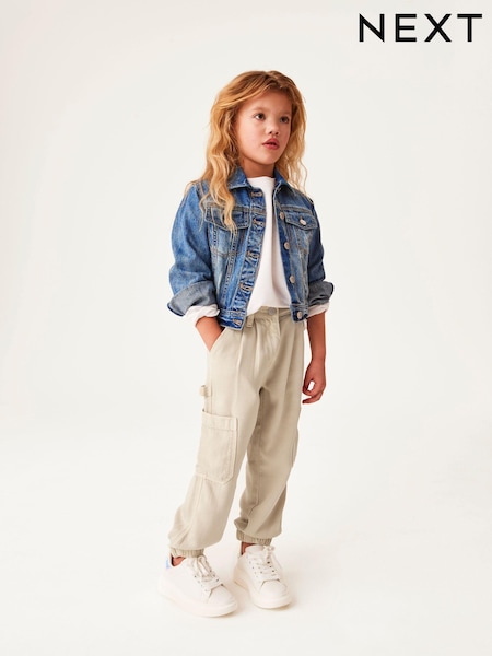 Нейтральный - TENCEL™ Cargo Trousers (3-16yrs) (C21452) | €13 - €16