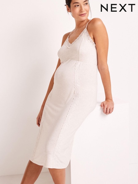 Oatmeal Cream Maternity Jersey Slip (C21713) | €14