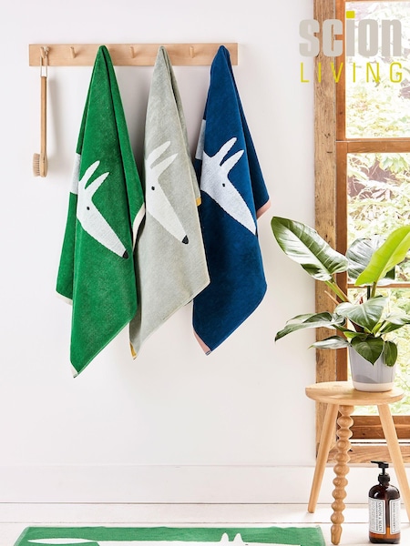 Scion Green Mr Fox 100% Cotton Towel (C22146) | €16 - €60