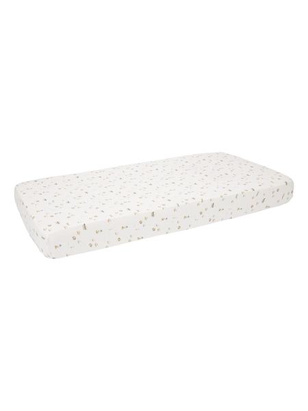 Little Dutch Pink Sailors Bay White Fitted Bassinet Sheet (C22156) | AED47