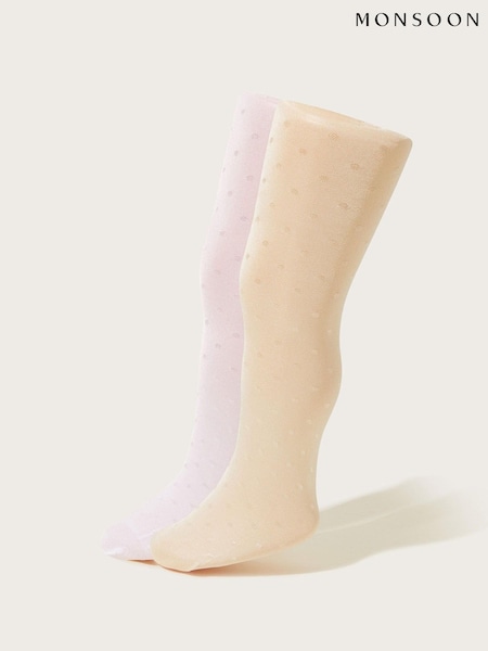 Monsoon Natural Baby Bridal Spot Tights Set (C22250) | € 19