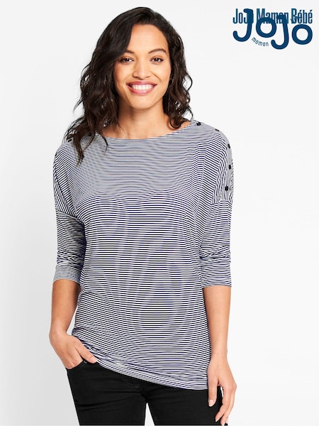 Marineblau/blau - JoJo Maman Bébé Shoulder Opening Maternity & Nursing Top (C22345) | 47 €