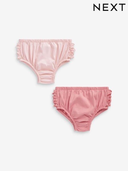 rožnata - Frill Knickers 2 Pack (0mths-2yrs) (C22606) | € 6