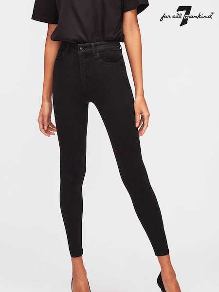 Черный Illusion Luxe - 7 For All Mankind Aubrey High Rise Skinny Jeans (C22659) | €132
