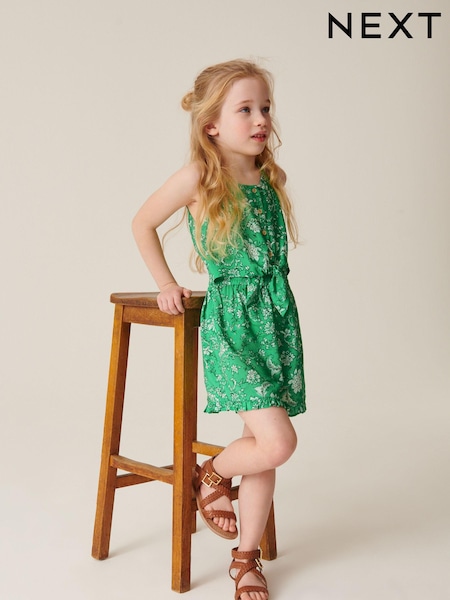 Green Floral Playsuit (3-16yrs) (C22751) | €13 - €18