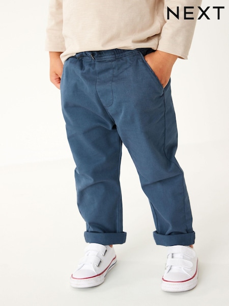 Blue Loose Fit Pull-On Chino Trousers (3mths-7yrs) (C22877) | €6 - €7