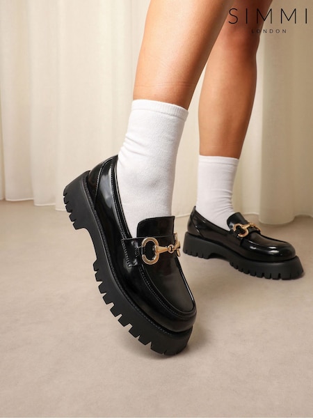 Black - Simmi London Bran Chunky Loafers