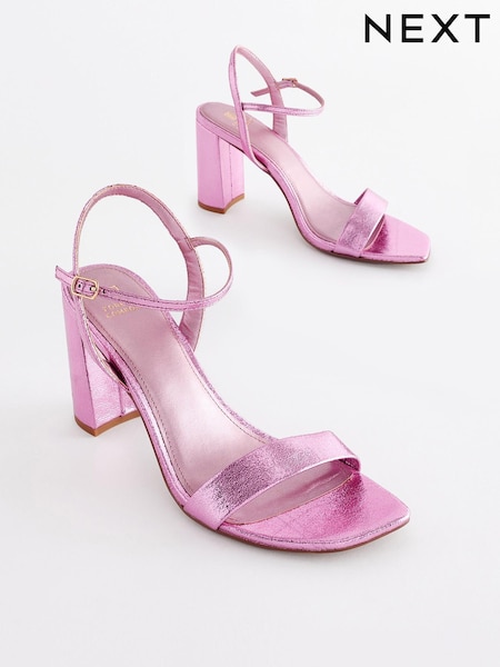Rose - Sandales simples à tallons carrés Forever Comfort® (C23590) | € 5