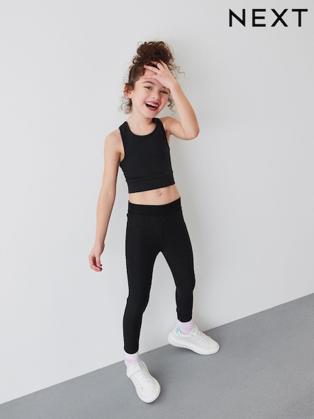 Black Sports Crop Top (5-16yrs) (C23757) | €13 - €20