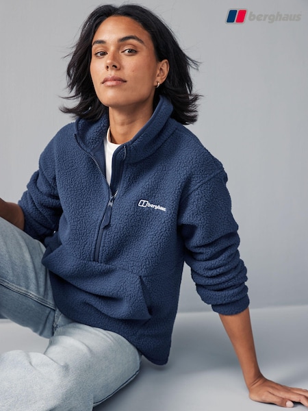 Berghaus Blue Hawksker Half-Zip Borg Fleece (C24000) | €63