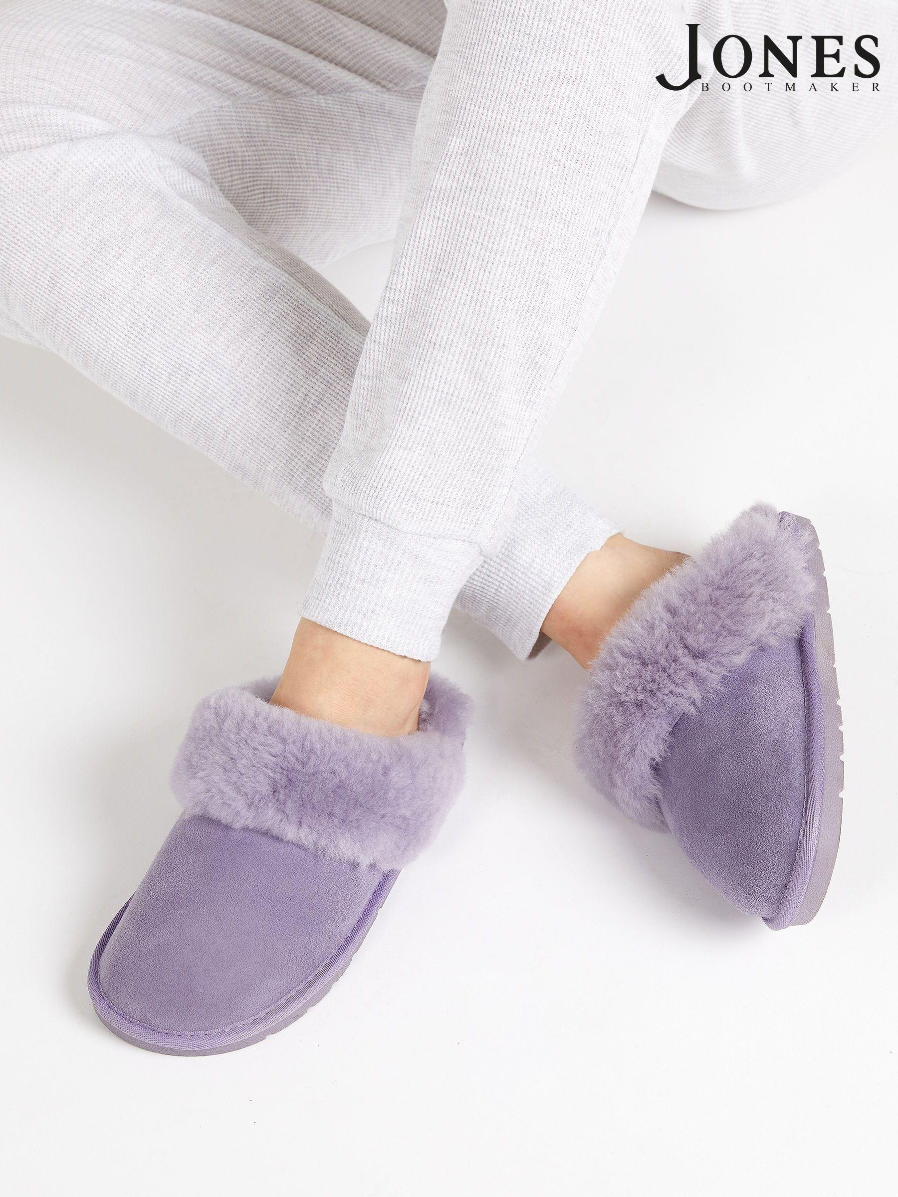 Purple mule slippers clearance