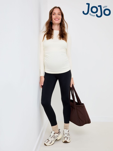 Black - Jojo Maman Bébé Super Soft Seamless Maternity Leggings