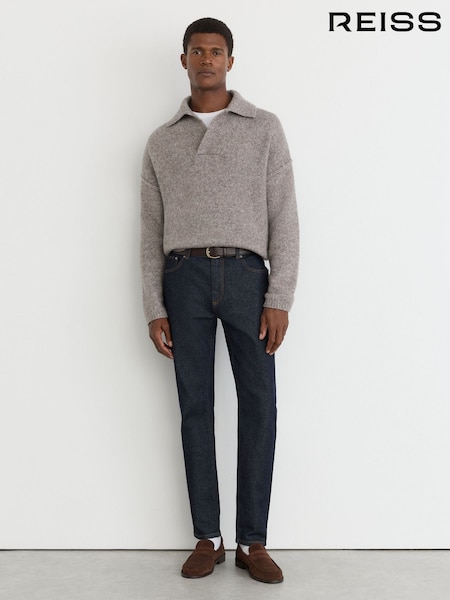 Raw Indigo - Regular Reiss Picton Cotton-stretch Slim-fit Jeans