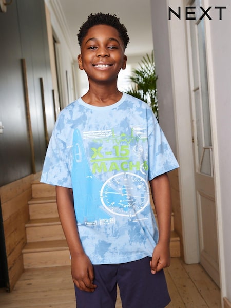 Blue Aeroplane Short Pyjamas (3-16yrs) (C25584) | €7 - €9