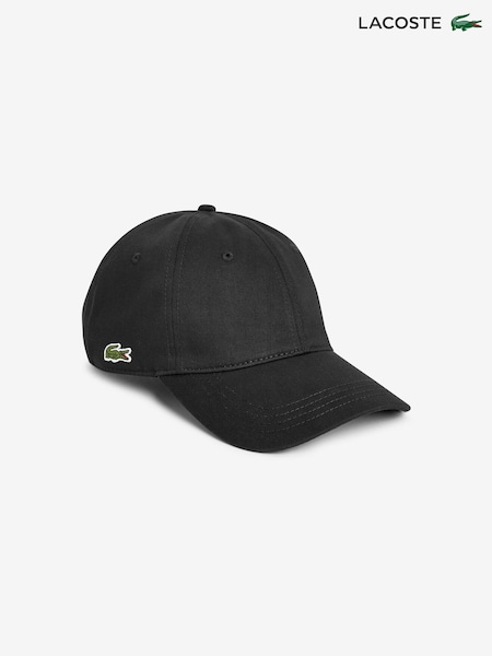 Lacoste Black Cotton Gabardine Cap (C25795) | €66