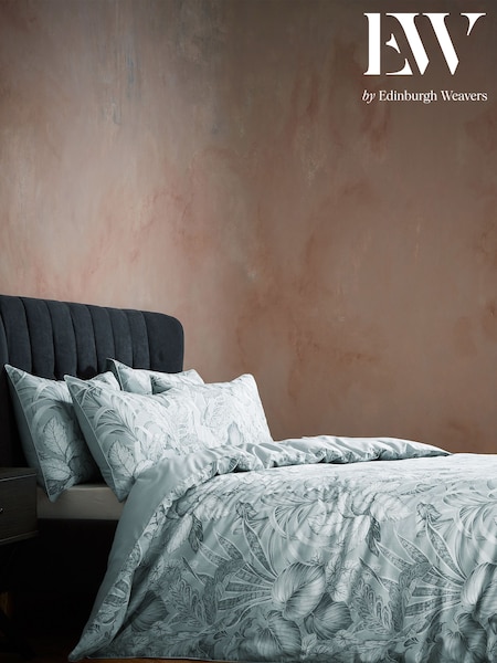 EW by Edinburgh Weavers Cirrus Tivoli Tropical Havana Luxury 100% Cotton Cord Piped Duvet Cover and Pillowcase Set (C25894) | €80 - €95