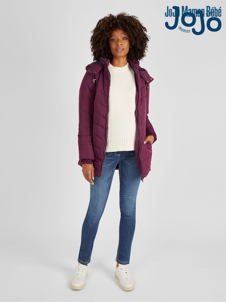 Viini Punainen - JoJo Maman Bébé 2-in-1 Maternity Puffer Jacket (C25977) | €129