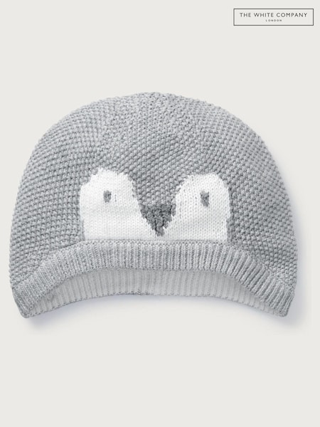 The White Company Grey Organic Cotton Snowy Hat (C26156) | €5