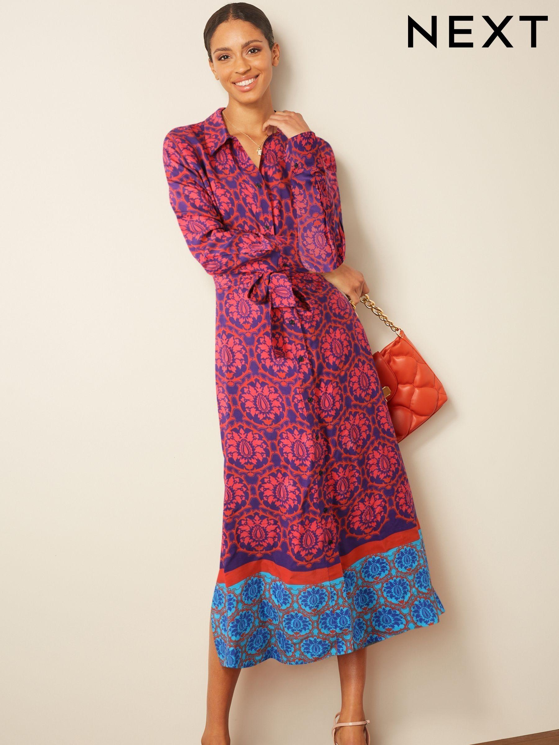 Next pink shirt dress outlet