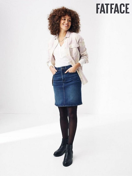 FatFace Blue Hope Denim Skirt (C26609) | €26