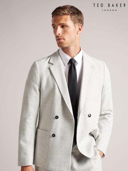 Ted Baker Grey Wool Aclare Donegal Blazer (C26639) | €154