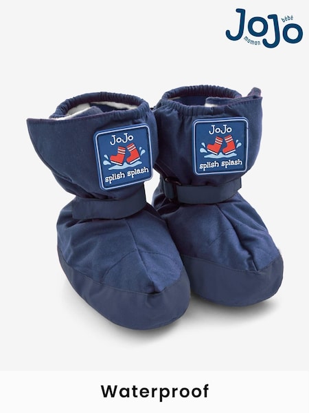 Marineblau/blau - Jojo Maman Bébé Wasserfeste Babyschuhe mit Fleecefutter (C26685) | 34 € - 35 €