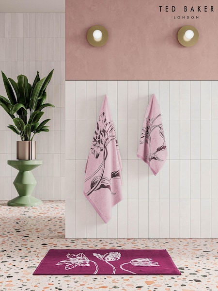 Ted Baker Pink Tulip 100% Cotton Towel (C26777) | €27 - €81