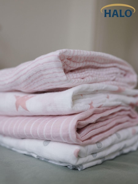 Halo Essentials Muslin 100% Cotton Blankets 4 Pack (C27134) | €48