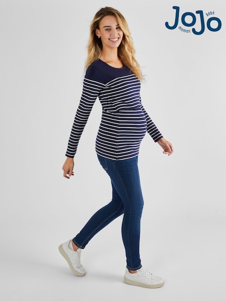 JoJo Maman Bébé Breton Stripe Nursing Top (C27173) | R$ 290