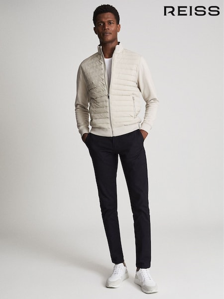 Reiss Stone Flintoff Quilted Hybrid Jacket (C27192) | AZN 421