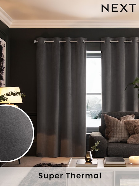 Matte Velvet Curtains (C27593) | 69 € - 202 €