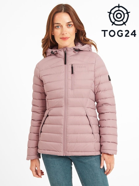 Tog 24 Light Pink Drax Funnel Down Jacket (C27750) | AED320