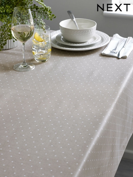 Natural Spot Wipe Clean Table Cloth (C27787) | €13 - €19