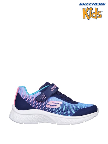 Синий - Skechers Microspec Plus Kids Trainers (C27903) | €43
