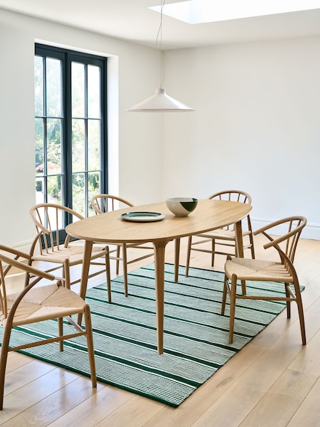 Jasper Conran London Brown Oval 4 to 6 Seater Bray Oak Dining Table (C27920) | €1,007