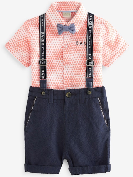 Baker by Ted Baker Shirt, Chino Short and Braces Set (C27947) | €27 - €31