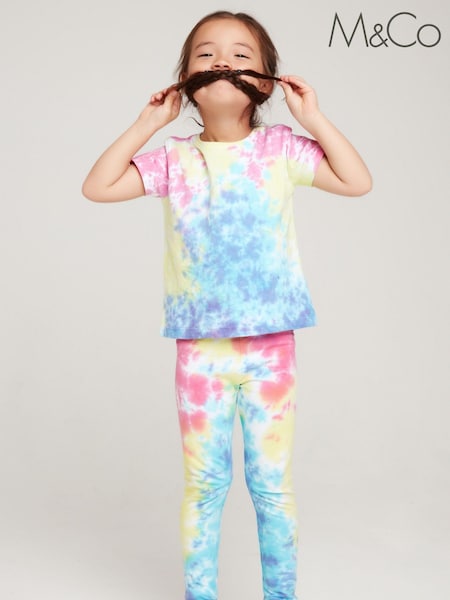 M&Co Blue Tie Dye Leggings (C28250) | €5 - €5.50