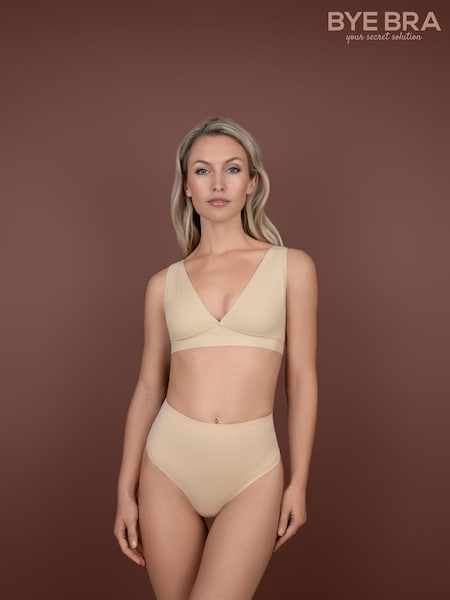 Bye Bra Nude Deep Plunge Bra Top (C28441) | AZN 88