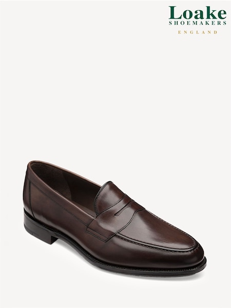 Loake Hornbeam Calf Saddle Brown Loafers (C28707) | €458