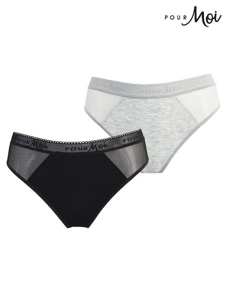 Pour Moi Modal and Mesh Knickers 2 Pack (C28878) | R$ 150