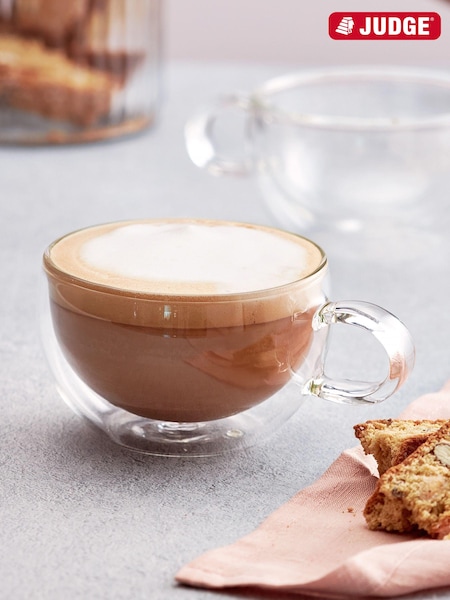 Judge Clear Duo Form Double Walled Cappuccino Glass Set (C29018) | €26