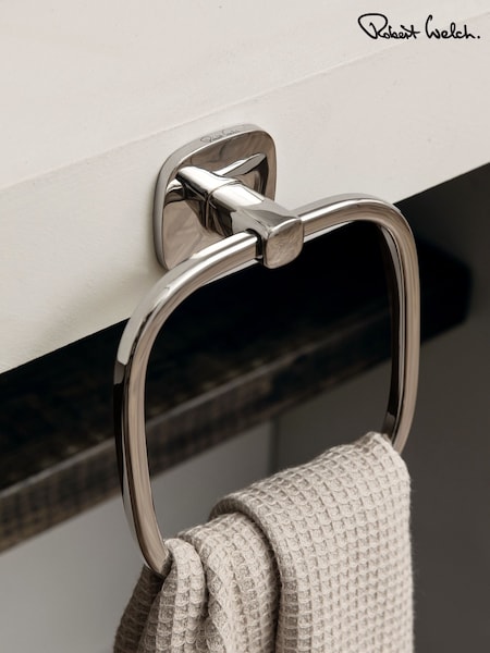 Robert Welch Silver Burford Towel Ring (C29832) | €78
