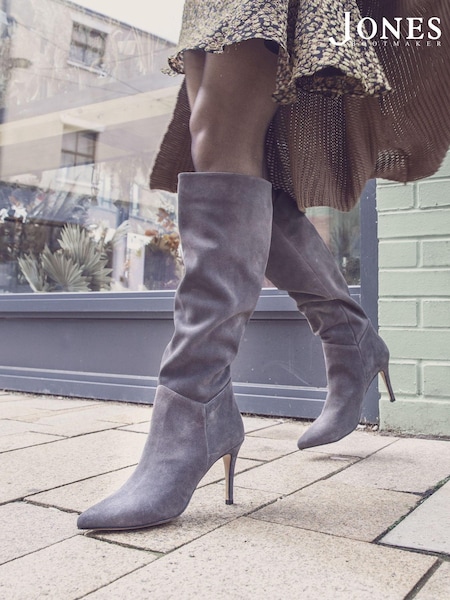 Jones Bootmaker Natural Luz Stiletto Knee High Boots (C30582) | €102