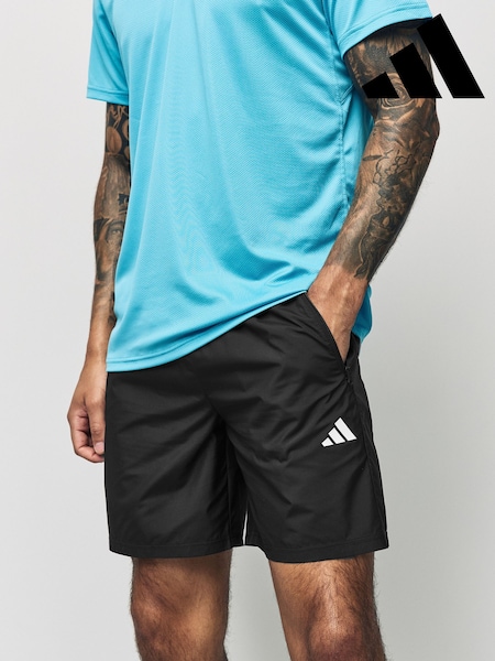 adidas Black Train Essentials Woven Training Shorts (C30887) | 114 QAR