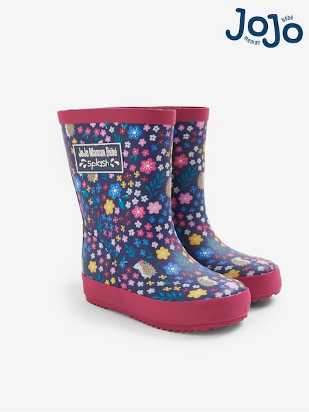JoJo Maman Bébé Navy Blue Woodland Wellies (C31356) | €36