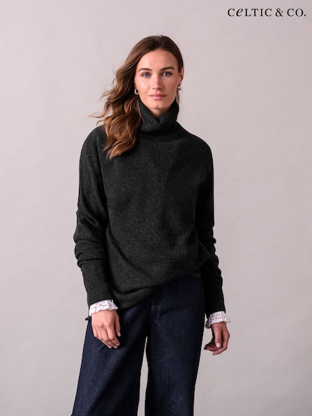 Celtic & Co. Womens Geelong Slouch Roll Neck Jumper (C31447) | ₪679