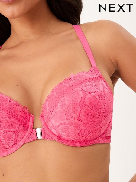 Pink - DD+ Floral Lace Bra (C31674) | 7 €